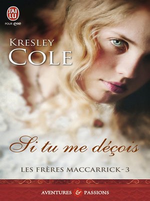 cover image of Les Frères MacCarrick (Tome 3)--Si tu me déçois